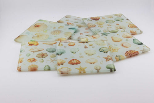 120 Blank Premium Sublimation  Square Glass Coasters-- Photo sample shows printed,