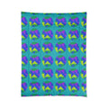 Broken Circle Planes Comforter – Peacock Jewel