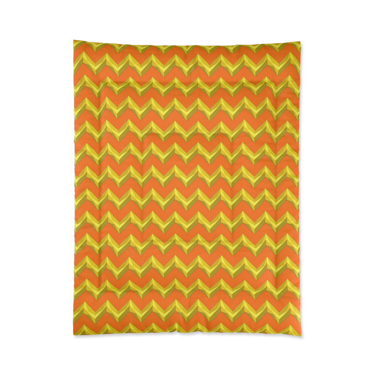 Broad Cut-Gem Chevrons Comforter – Hot Citrus Festive