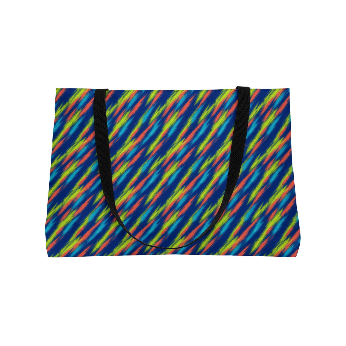 Arashi Neon Streaks Weekender Tote Bag – Shibori Dye Pattern