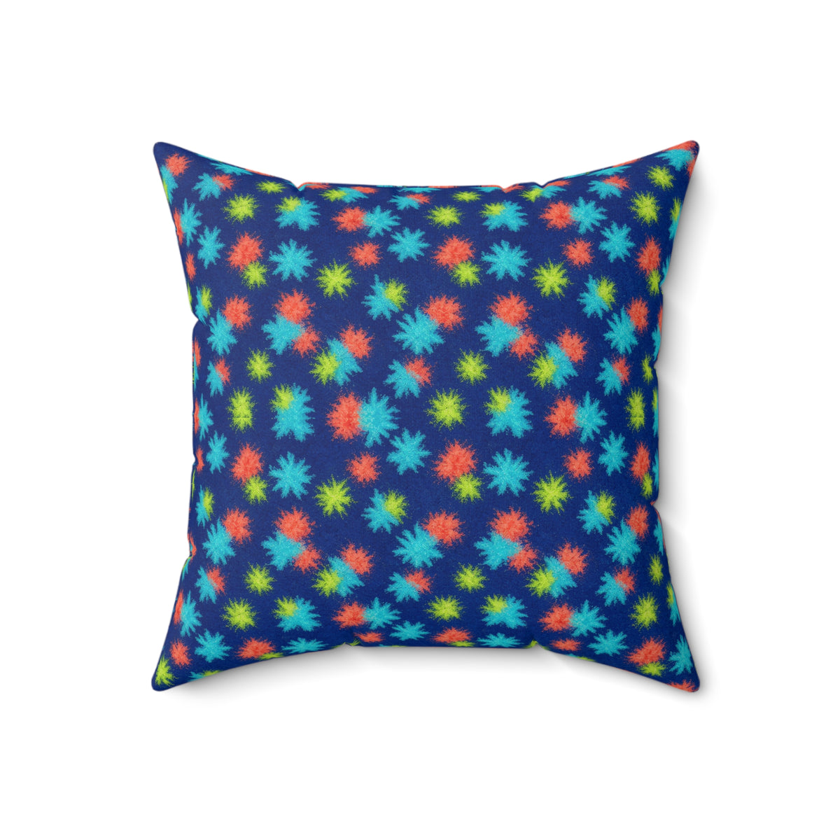Ice Dye Bleed Faux Suede Cushion – Ice Dye Pattern