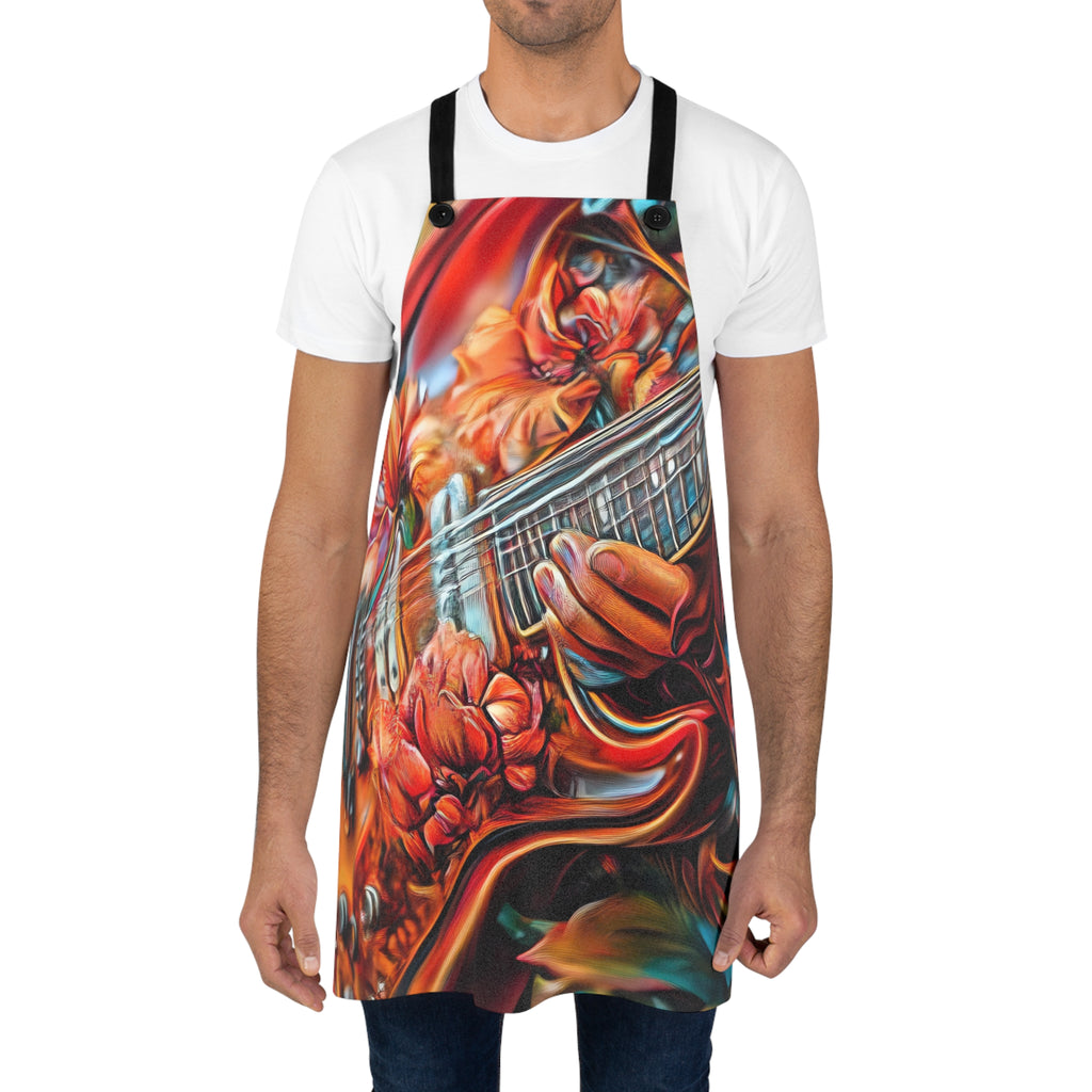 Floral Rock Guitar Apron – Psychedelic Music Art