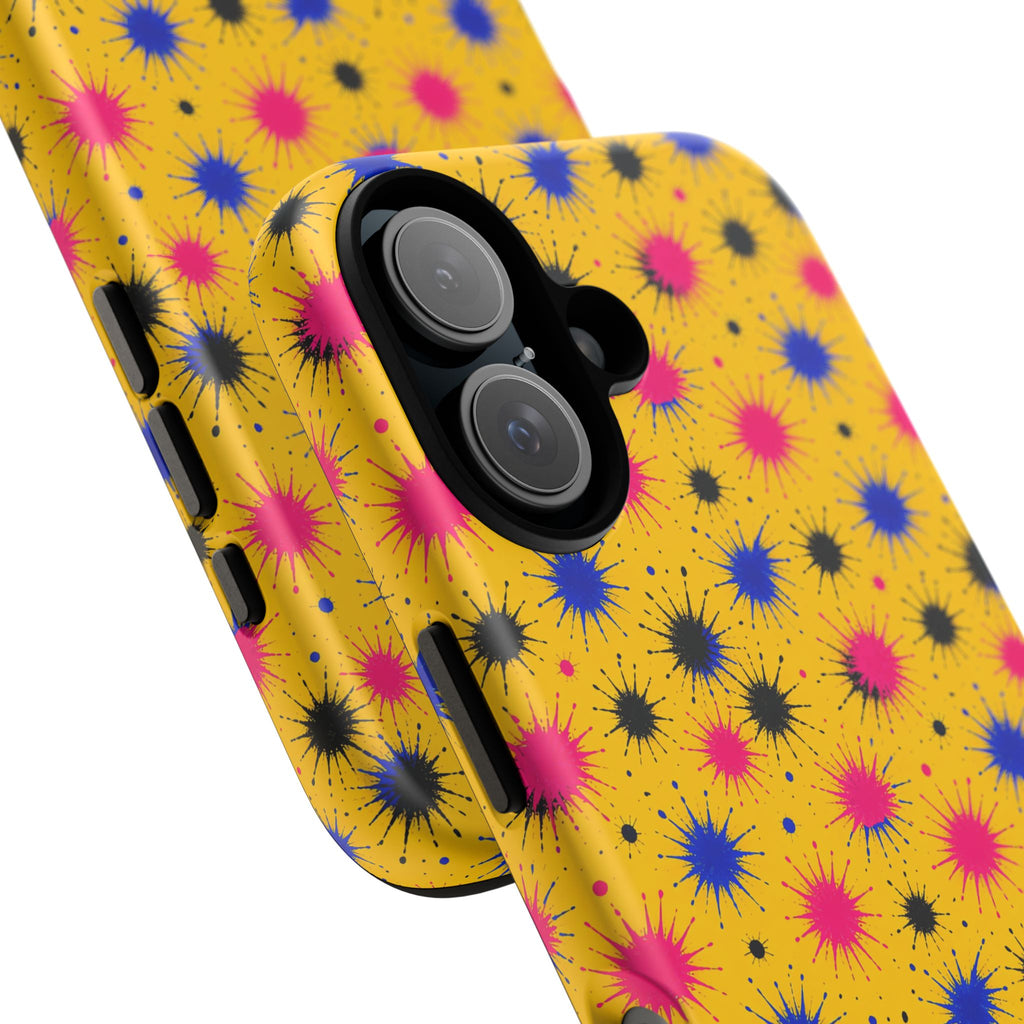 Splash Crowns Tough Phone Case – Ink Splash Pattern
