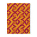 Harlequin Gold Grid Cotton Duvet Cover – Cranberry Spice
