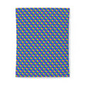 Giant Faceted Cubes II Cotton Duvet Cover – Peacock Jewel