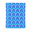 Grand Stepped Arches Cotton Duvet Cover – Ice Jewel