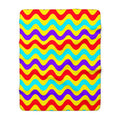 Big Ripple Chevrons Sherpa Fleece Blanket – Op-Art Chevron Pattern