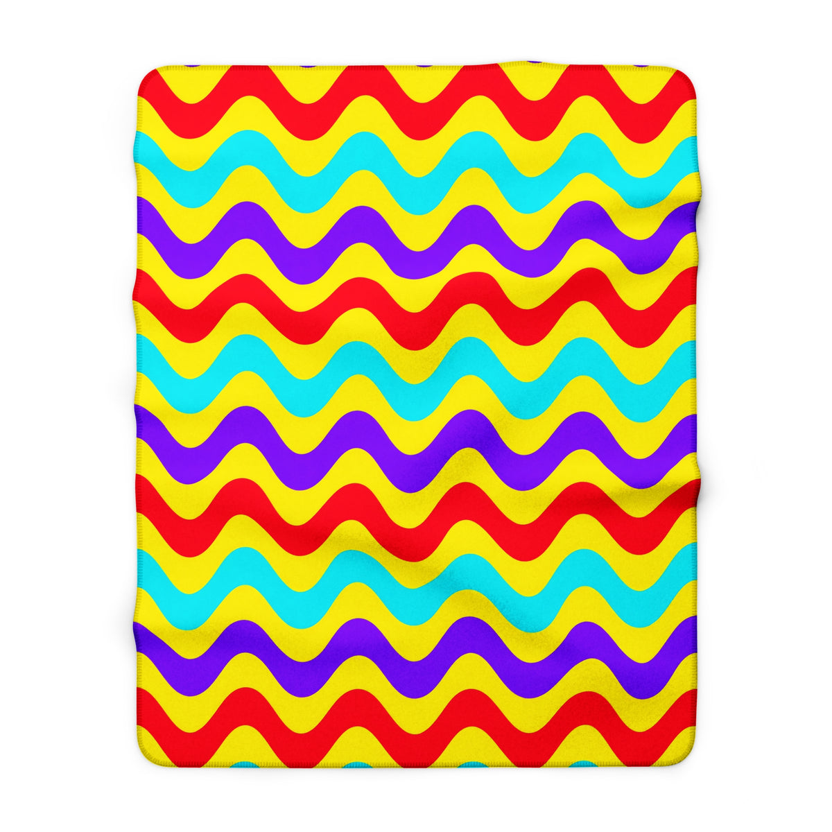 Big Ripple Chevrons Sherpa Fleece Blanket – Op-Art Chevron Pattern