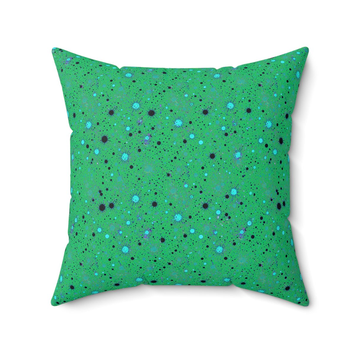 Spray Field Faux Suede Cushion – Ocean Jewel