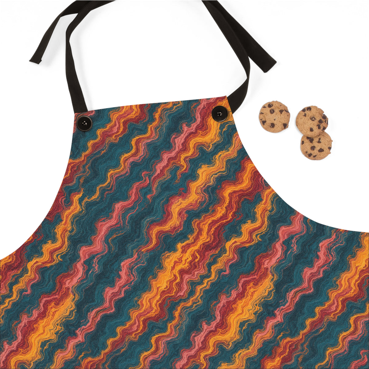 Stretched Veins Apron – Marbled Paper Pattern