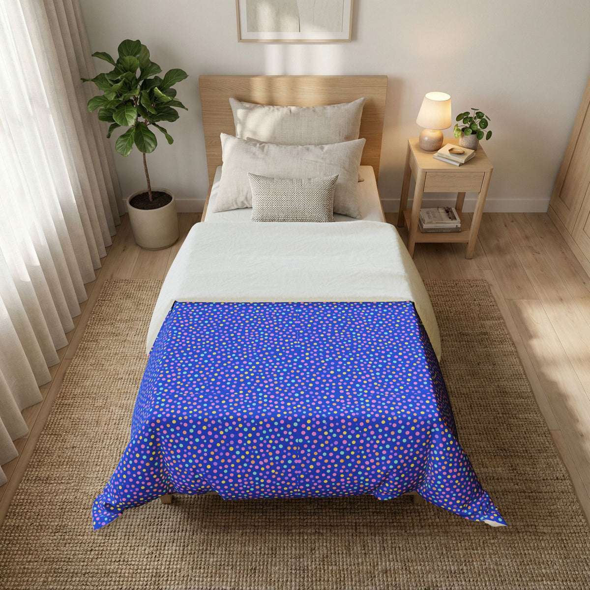 Sugar Confetti Cotton Duvet Cover – Soft Abstract Pattern
