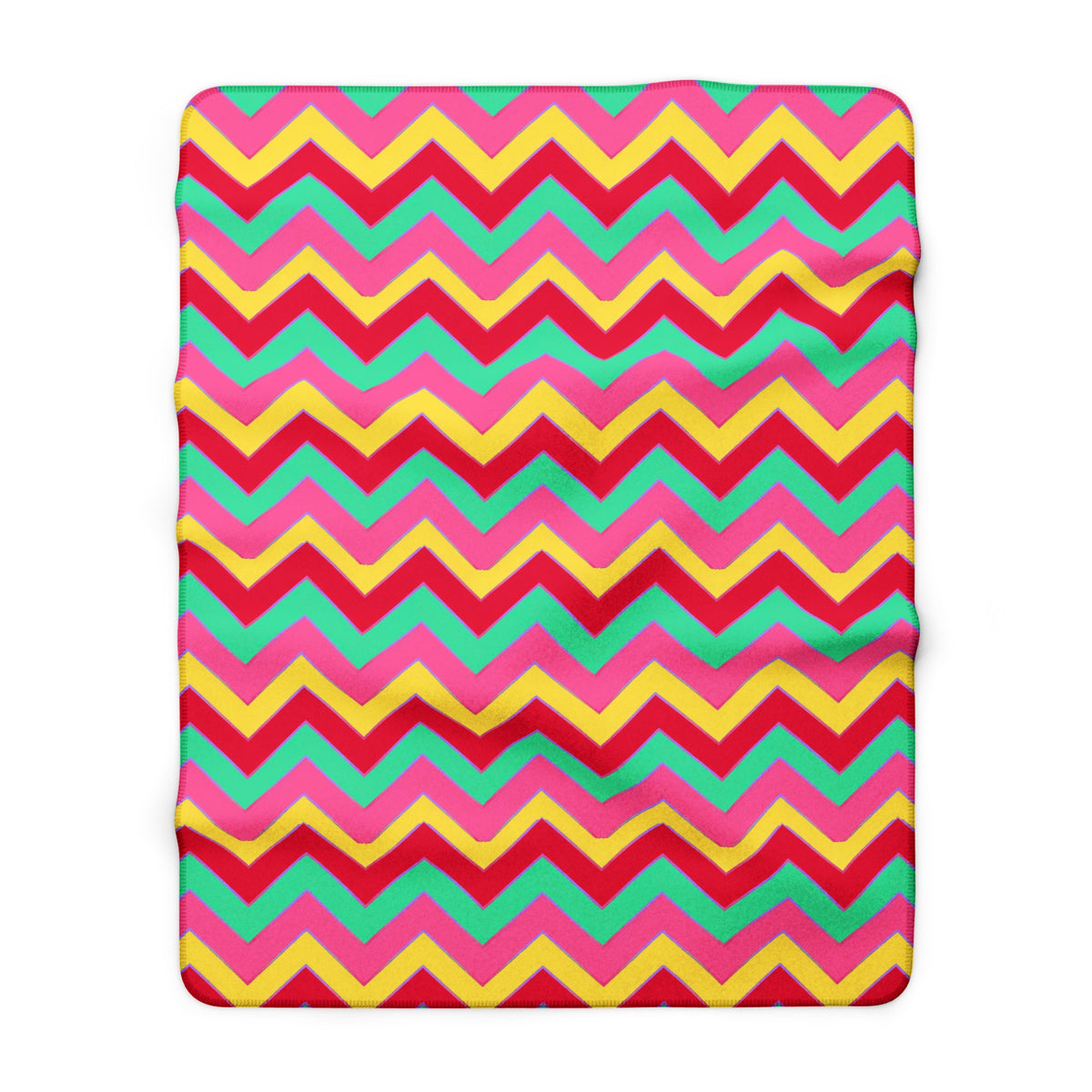 Jewel Chevron Bands Sherpa Fleece Blanket – Candy Christmas
