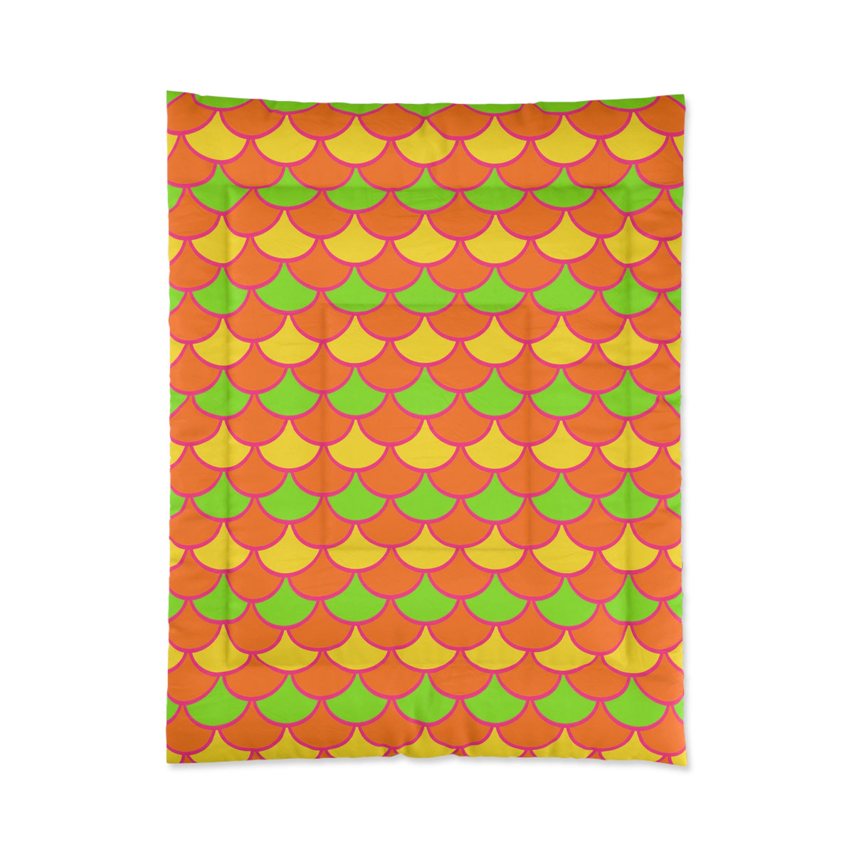 Big Jewel Scales II Comforter – Hot Citrus Festive