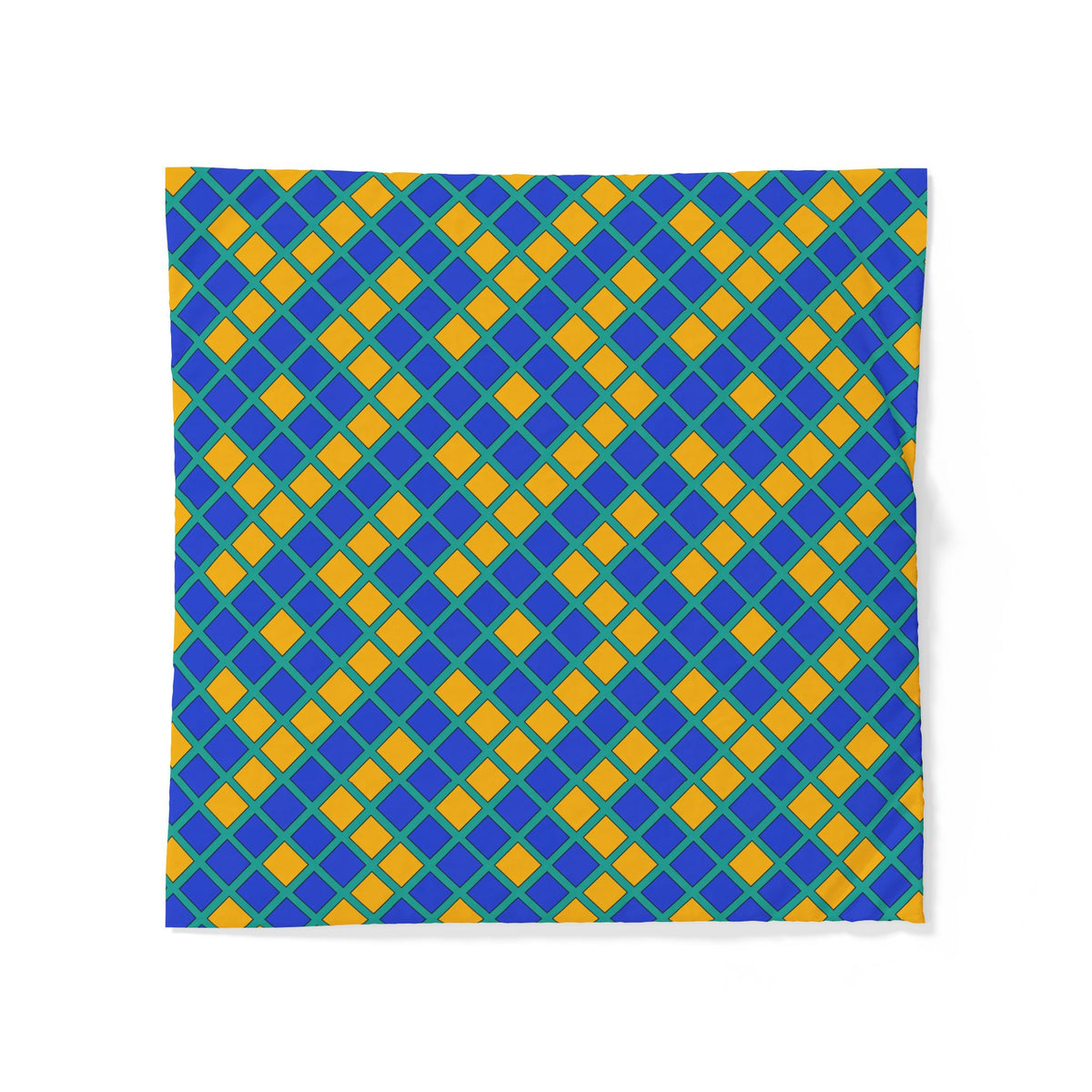 Harlequin Gold Grid Cotton Duvet Cover – Peacock Jewel
