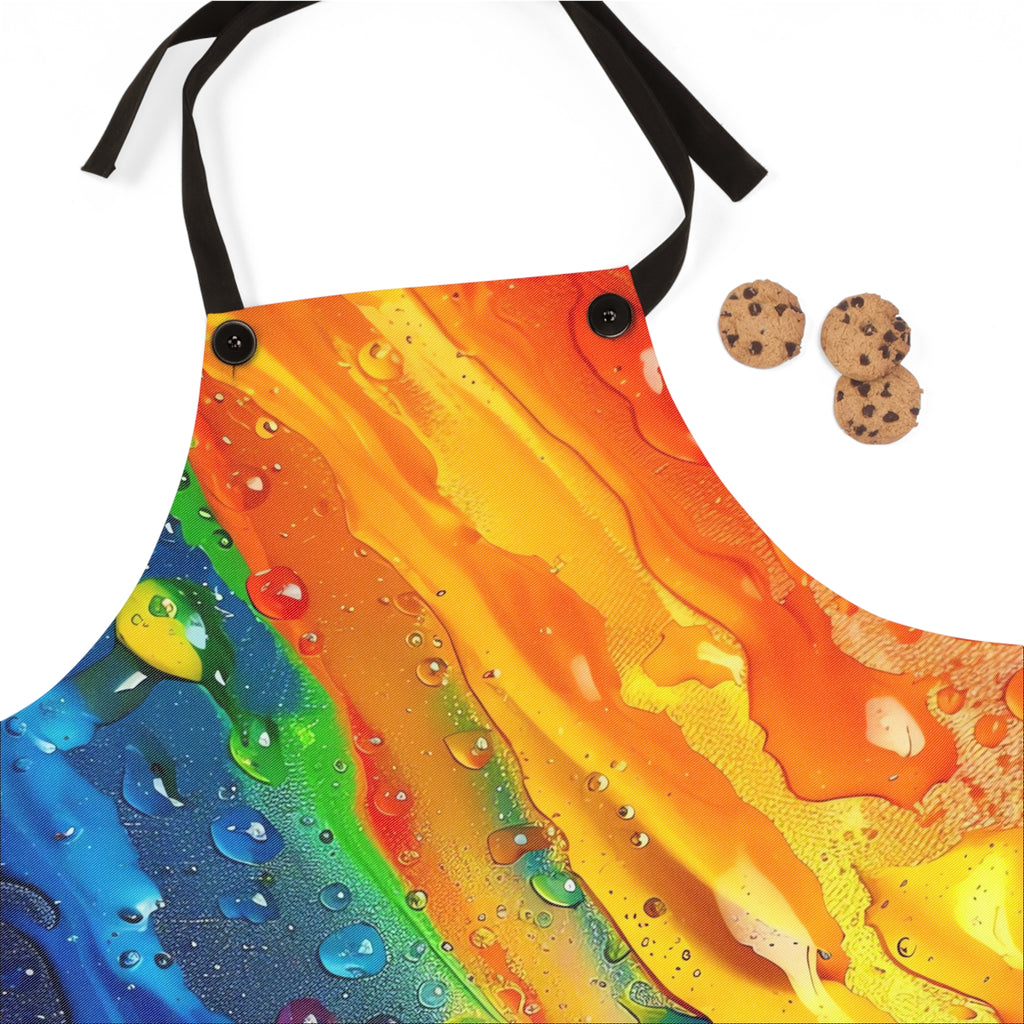 Rainbow Drip Pour Apron – Fluid Pour Art