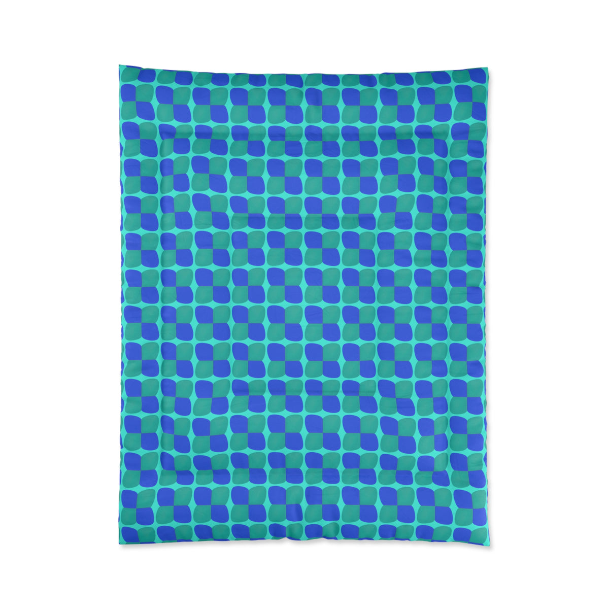 Bold Bulge Checker Comforter – Ocean Jewel