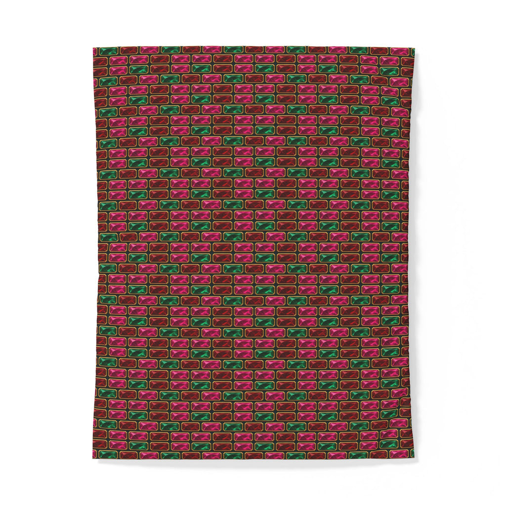 Stacked Gem Bars Cotton Duvet Cover – Geometric Pattern