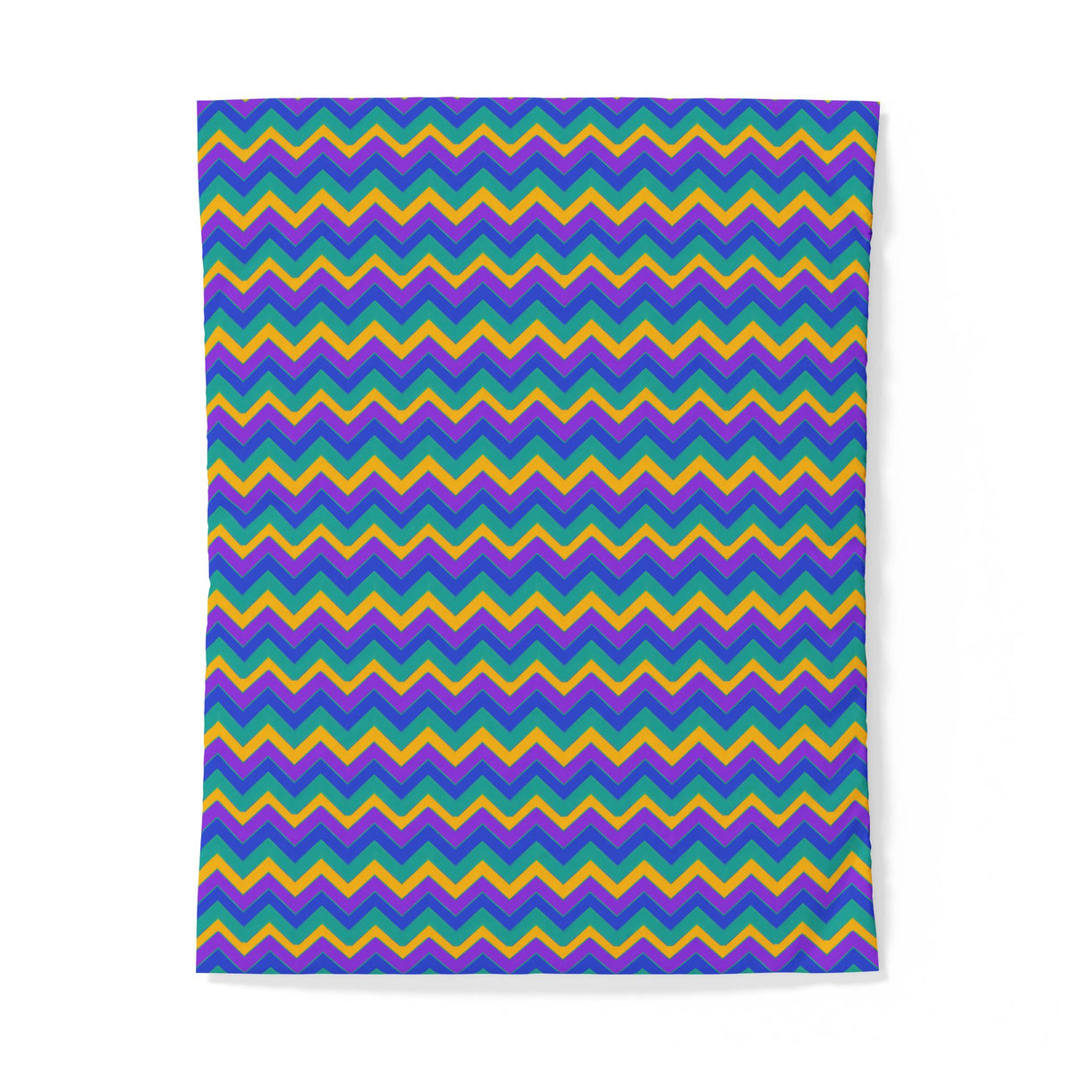 Jewel Chevron Bands Cotton Duvet Cover – Peacock Jewel