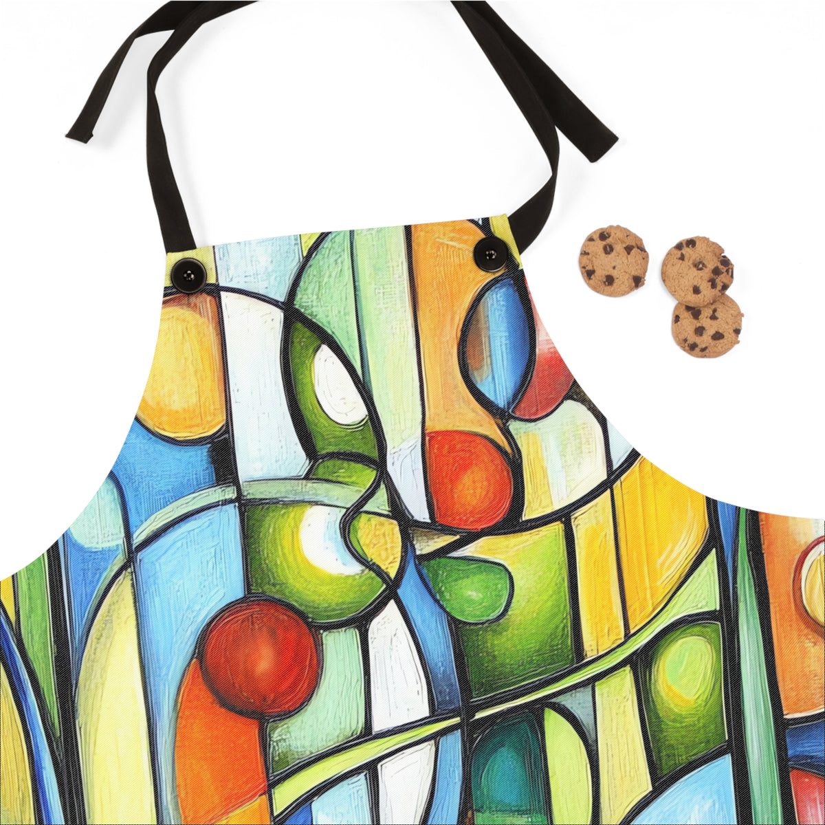 Stained Glass Rhythm Apron – Stained-Glass Style Art