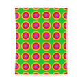 Giant Op-Art Jewel Rings Cotton Duvet Cover – Op-Art Concentric Circles Pattern