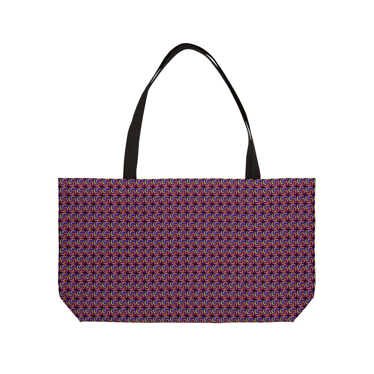 Spiral Stripe Swirls Weekender Tote Bag – Psychedelic Op-Art Pattern
