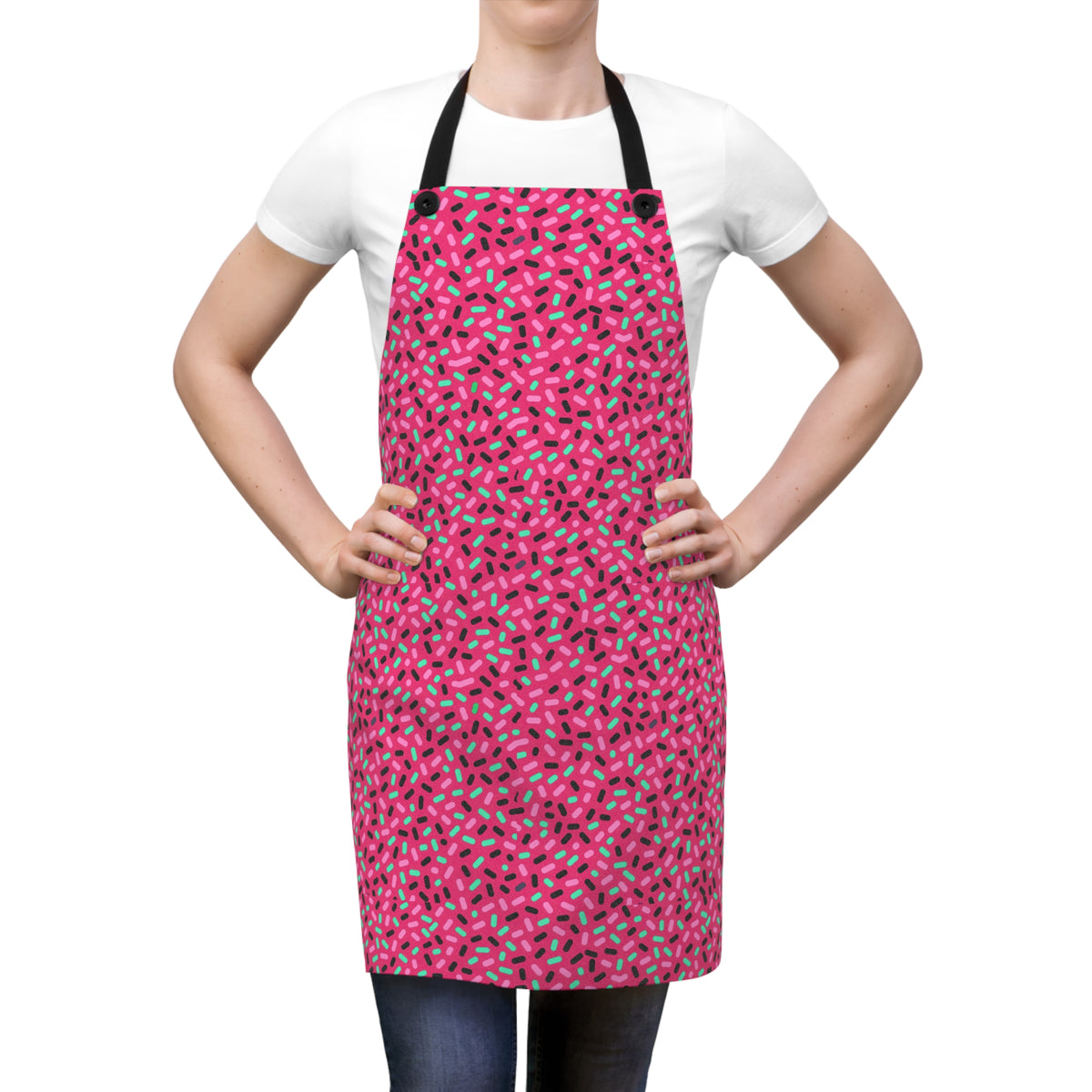 Sprinkle Pop Apron – Candy Pop on Raspberry
