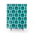 Big Ring Weave Shower Curtain – Peacock Jewel