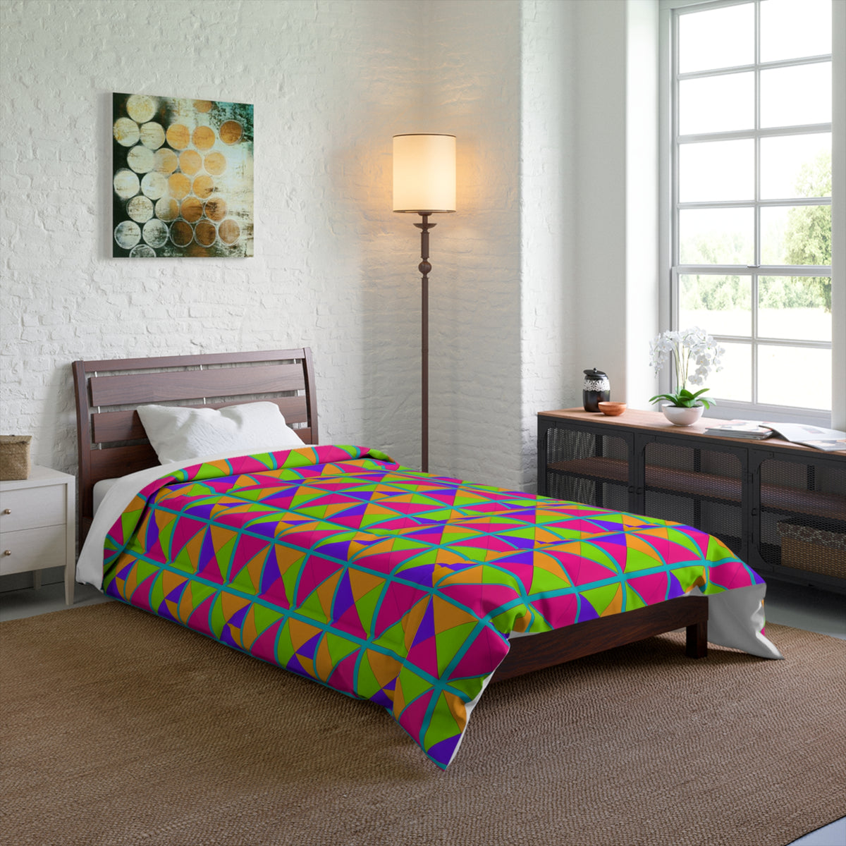 Split Square Fiesta Comforter – Tropical Punch
