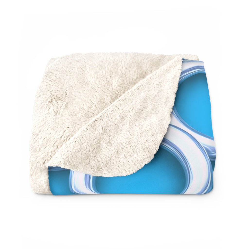 Big Silver Ring Weave Sherpa Fleece Blanket – Ice Jewel