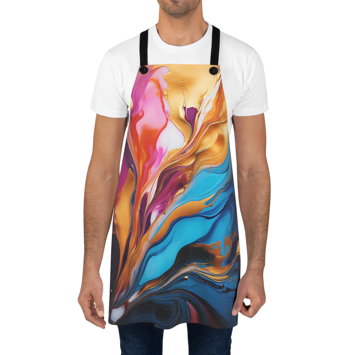 Gilded Fluid Swirl Apron – Fluid Pour Art