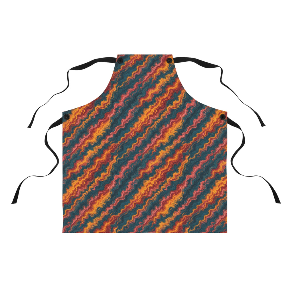Stretched Veins Apron – Marbled Paper Pattern