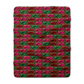 Stacked Gem Bars Sherpa Fleece Blanket – Geometric Pattern