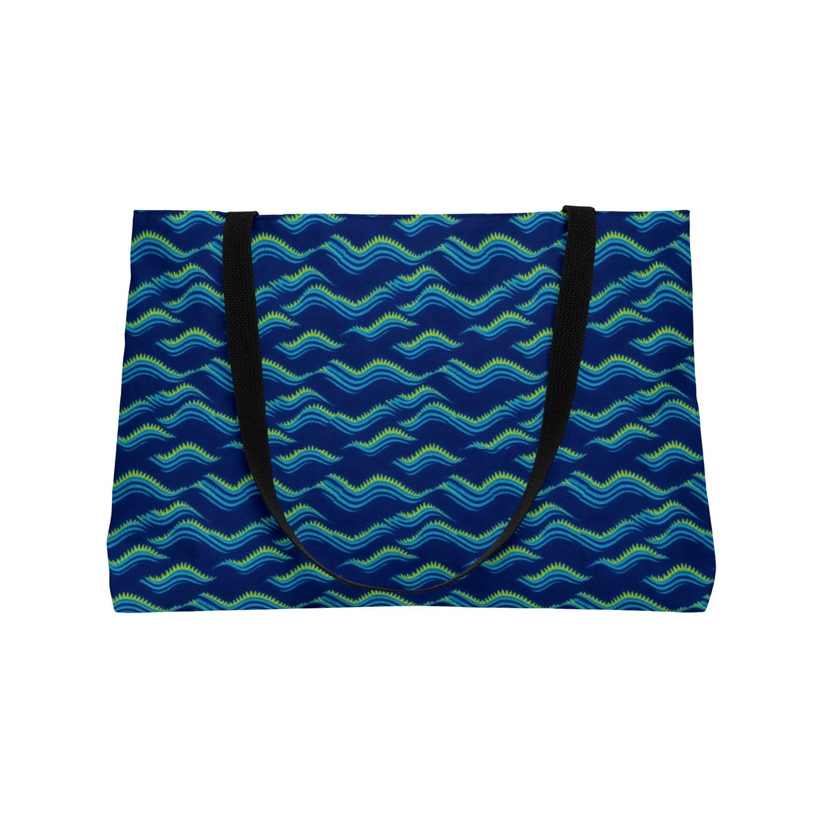 Pleat Wave Dye Weekender Tote Bag – Shibori Dye Pattern