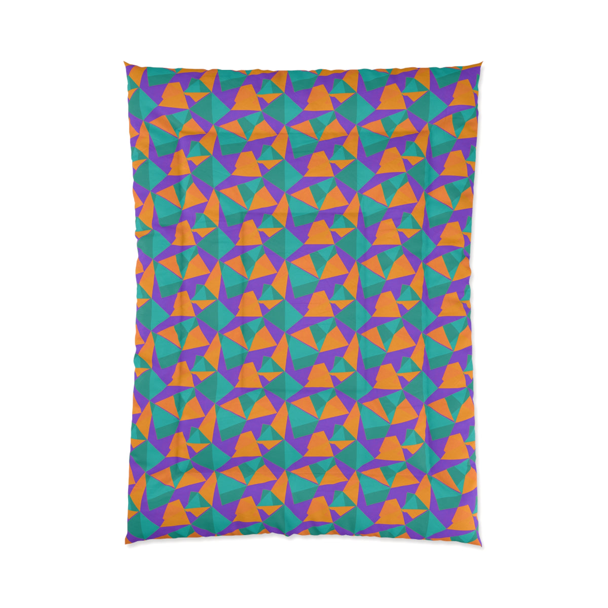 Faceted Gold Panels Comforter – Peacock Jewel