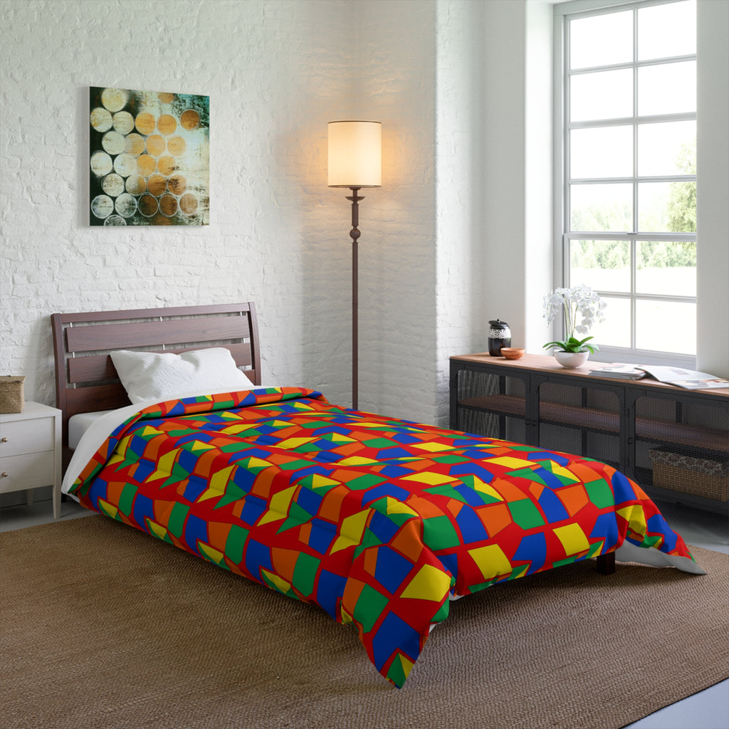 Cubist Block Quilt Comforter – Cubist Geometric Pattern