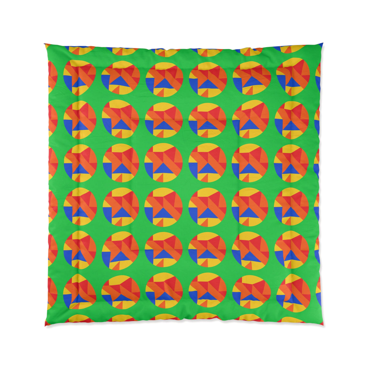 Broken Circle Planes Comforter – Cubist Abstract Pattern