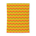 Wide Wave Interference Cotton Duvet Cover – Hot Citrus