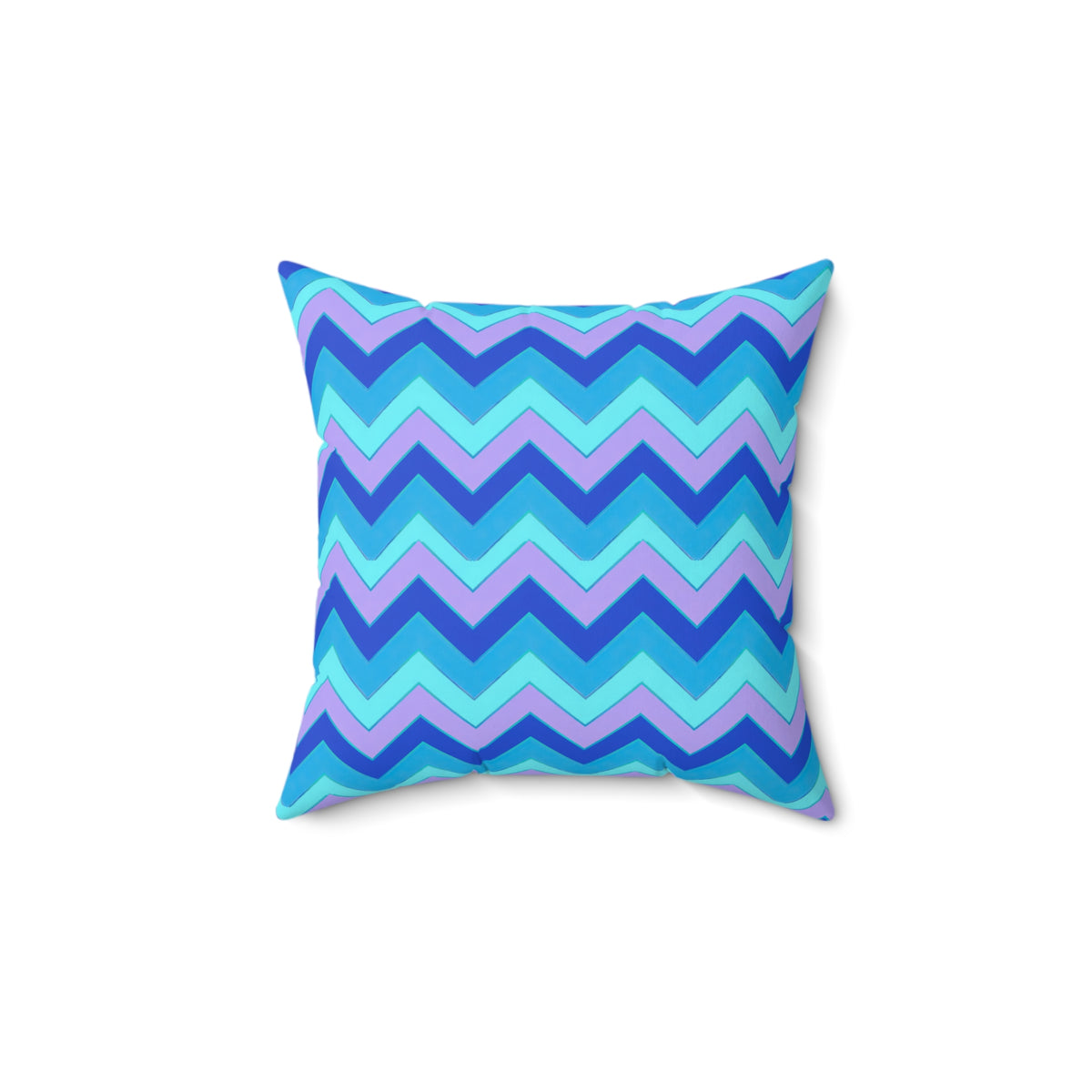 Jewel Chevron Bands Faux Suede Cushion – Ice Jewel