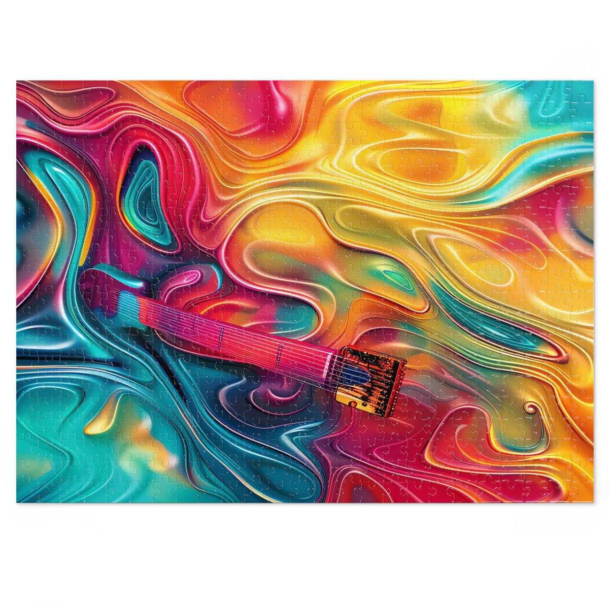 Ocean Swirl Flow Jigsaw Puzzle with Tin – Fluid Art