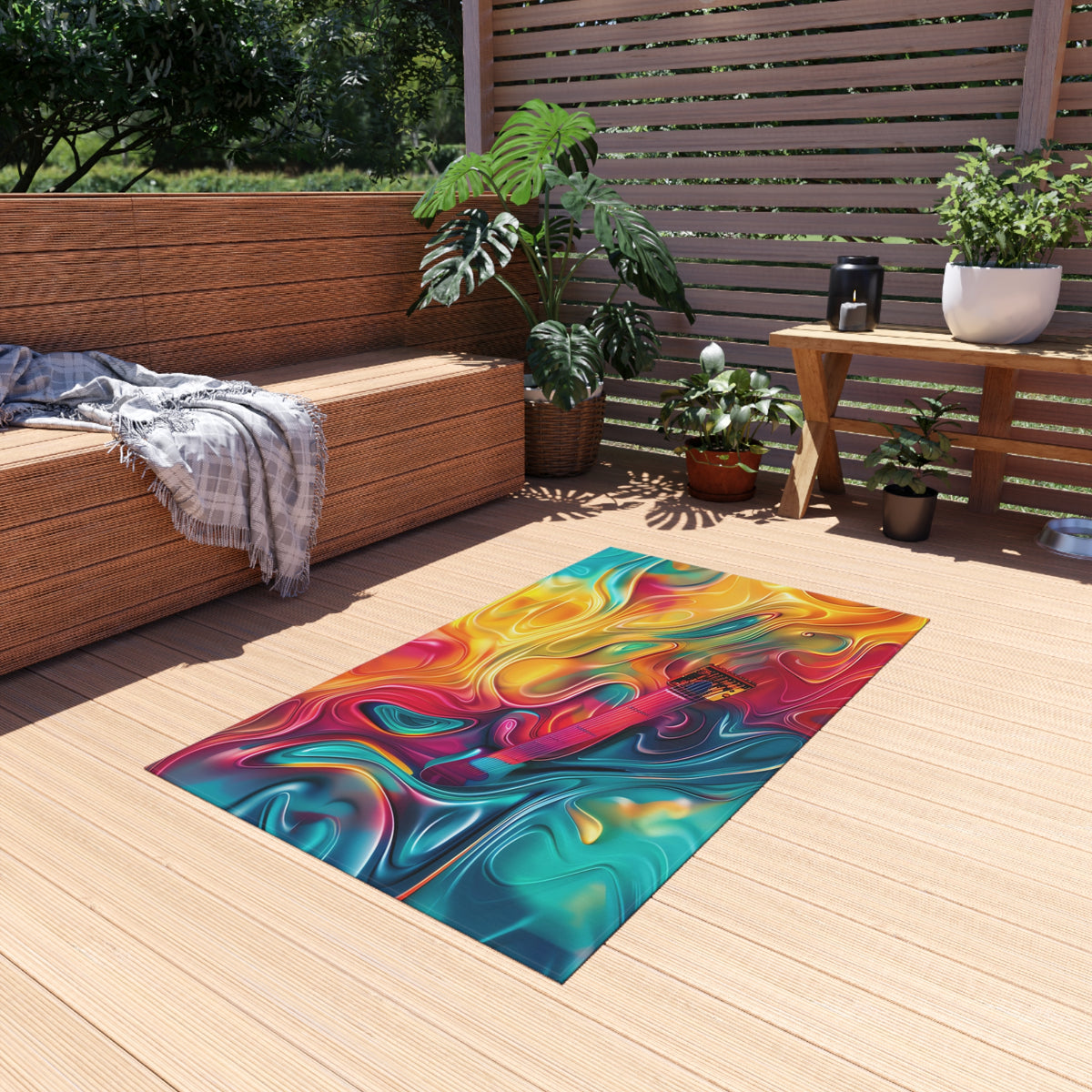 Ocean Swirl Flow Outdoor Rug – Fluid Art