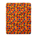 Impasto Swipe Field Sherpa Fleece Blanket – Expressionist Brushstroke Abstract Pattern
