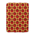 Big Gold Ring Weave Sherpa Fleece Blanket – Liquid Chrome Weave Pattern