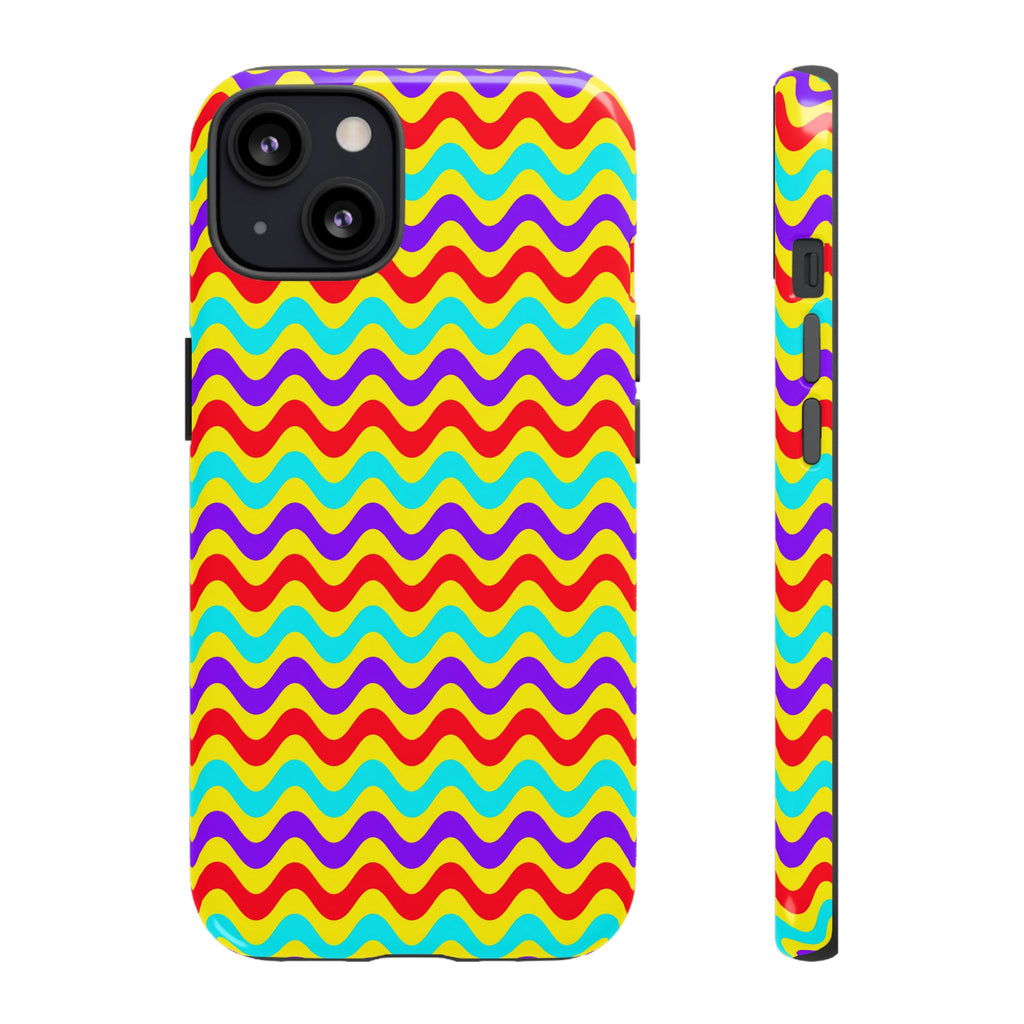 Big Ripple Chevrons Tough Phone Case – Op-Art Chevron Pattern