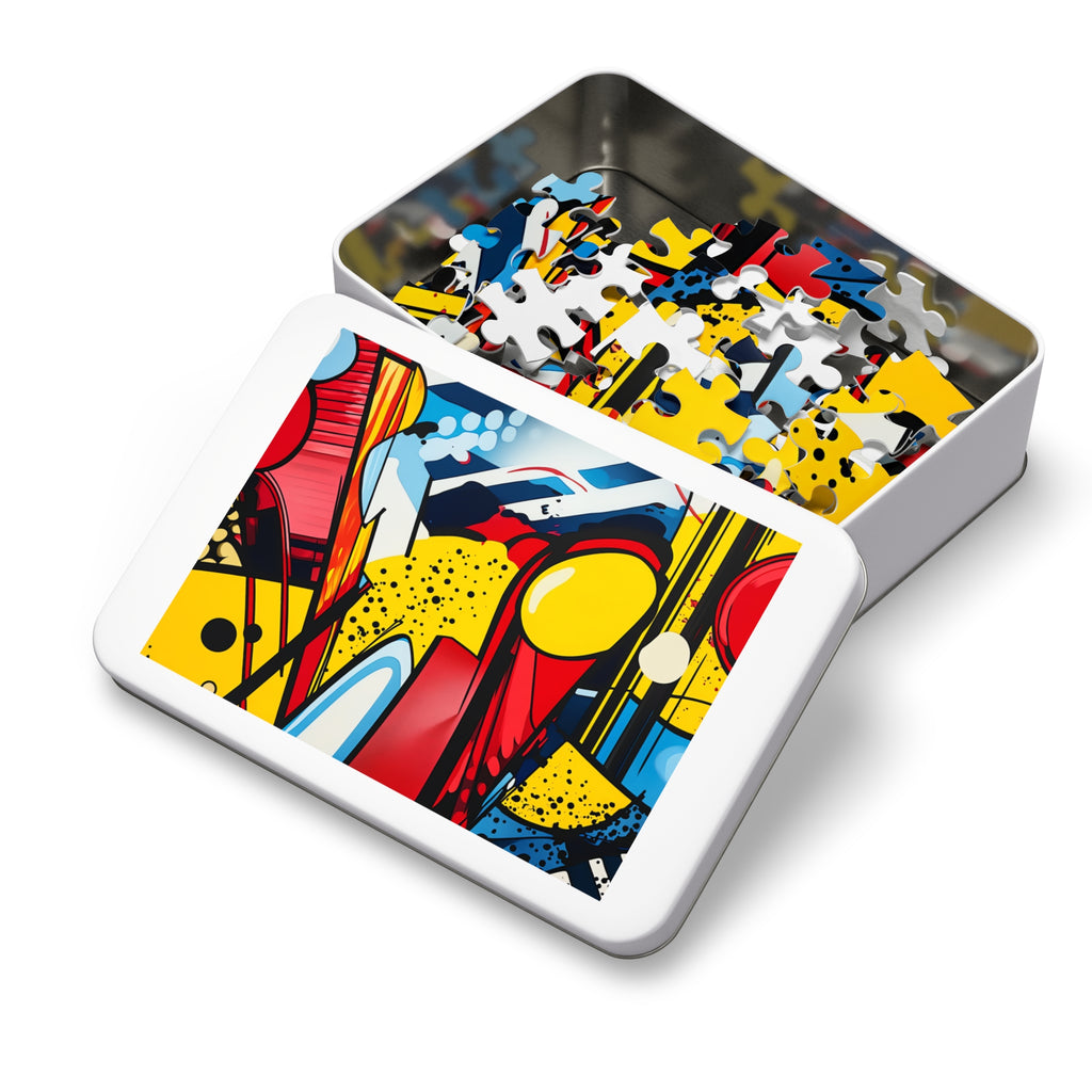 Pop Art Blast Jigsaw Puzzle with Tin – Pop Art Abstract