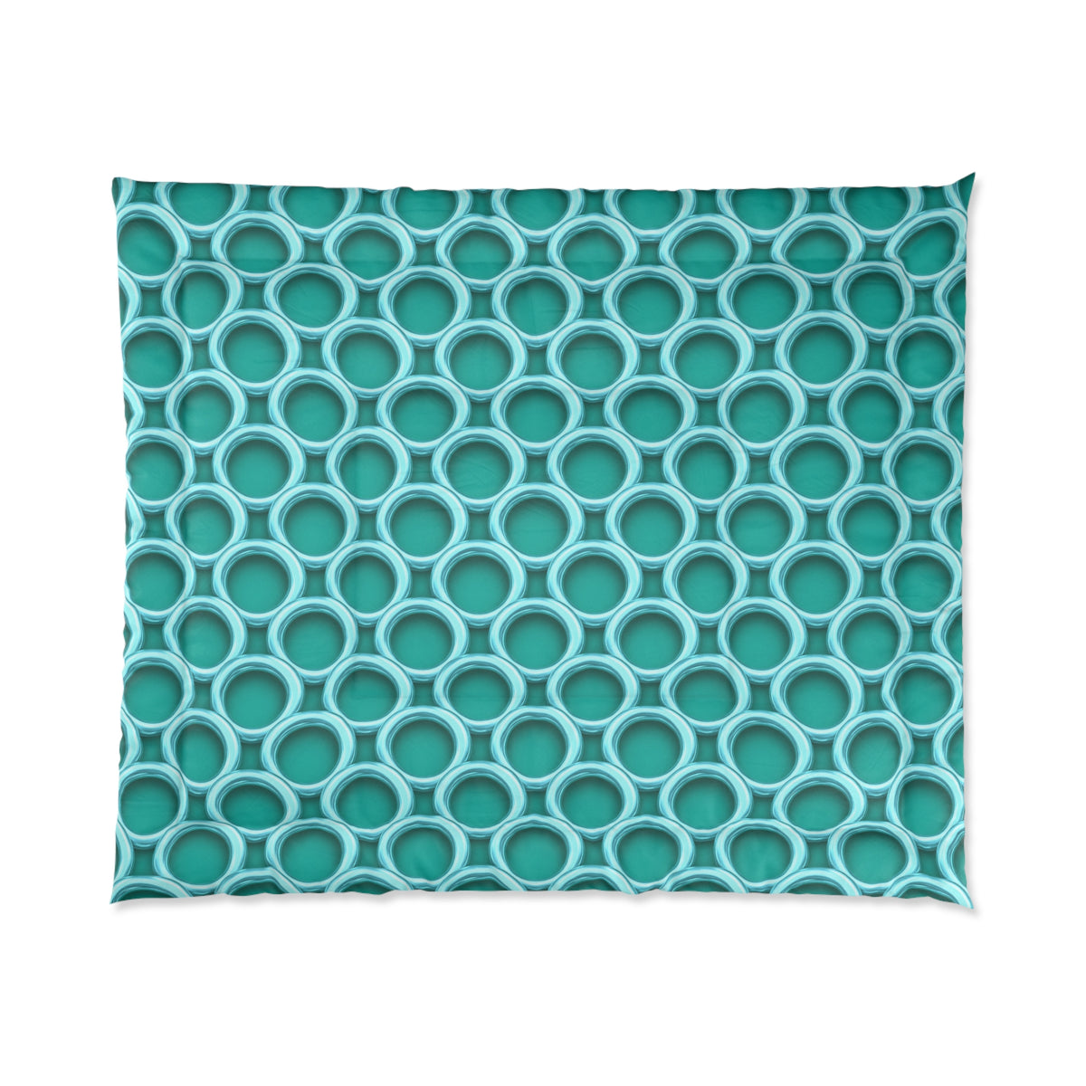 Big Gold Ring Weave Comforter – Peacock Jewel