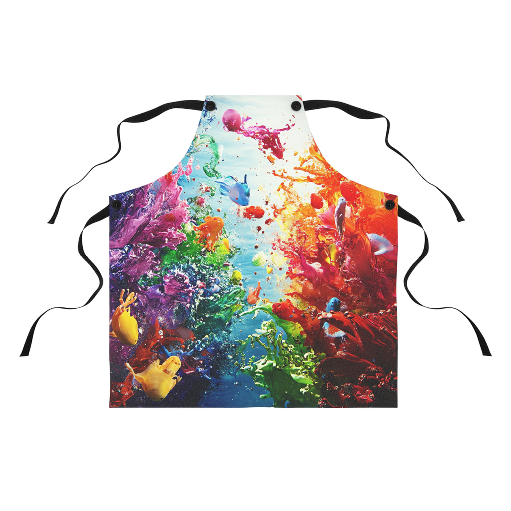 Coral Reef Splash Apron – Underwater Splash Art