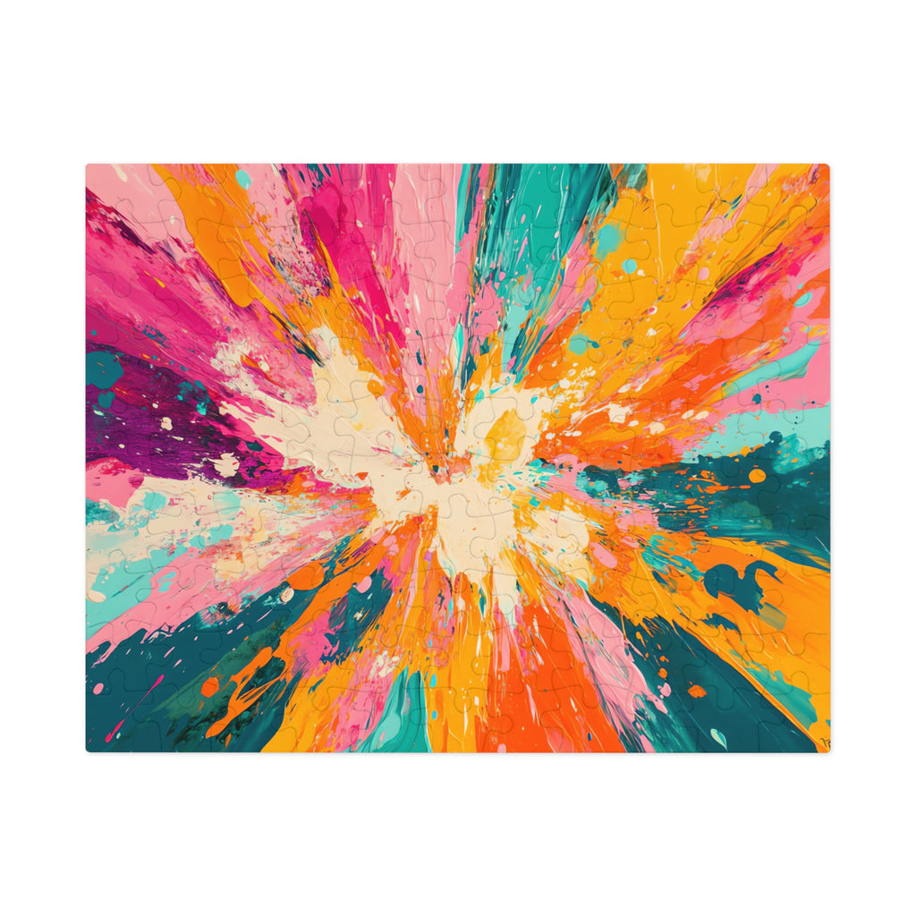 Sunburst Splash Jigsaw Puzzle with Tin – Colour Burst Art