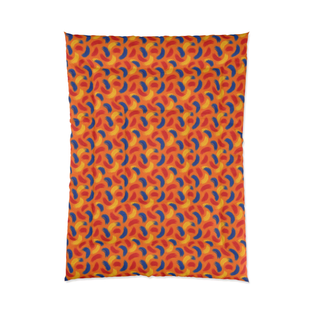 Sweeping Arcs Comforter – Expressionist Brushstroke Abstract Pattern