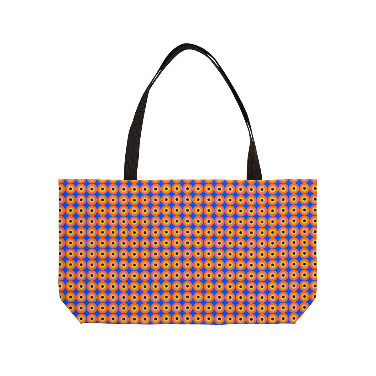 Pop Target Dots Weekender Tote Bag – Op-Art Pattern