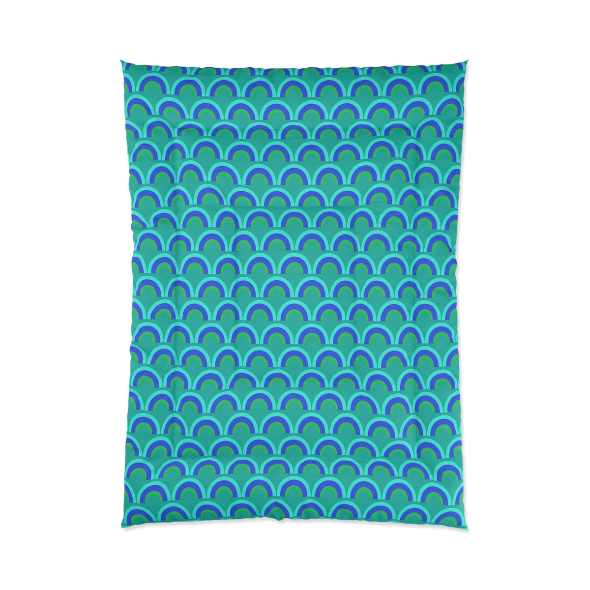 Chromatic Scallop Ripple Comforter – Ocean Jewel